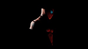 Spider-Man, Superhero, AMOLED, Marvel Superheroes, Black background, Spiderman, 4K wallpaper