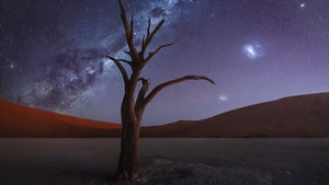 Milky Way, Desert, Nature, 4K wallpaper