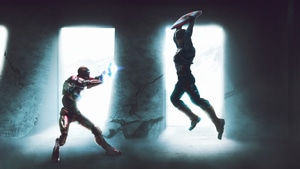 Captain America, Iron Man, Superheroes, Artwork, 4K wallpaper