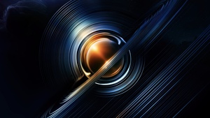 Deep space, Saturn, Dark background, Gargantua, Black hole, Honor, Stock, Aesthetic, 4K wallpaper