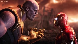 Thanos, Iron Man, Superheroes, 4K wallpaper