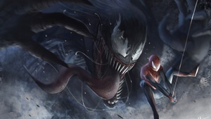 Venom, Spiderman, Superheroes, Artwork, Deviantart, 4K wallpaper