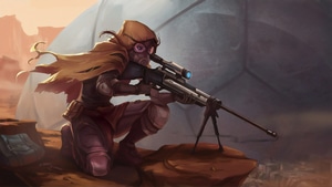 Sniper, Artist, Artwork, Digital Art, Artstation, Warrior, 4K wallpaper