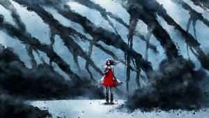 Anime Girl, Anime, Smoke, 4K wallpaper