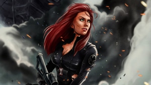Black Widow, Superheroes, Artwork, Digital Art, 4K wallpaper