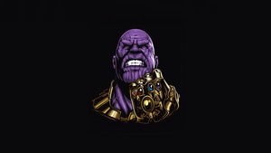 Thanos, Superheroes, Artist, Artwork, Digital Art, Minimalism, Minimalist, Behance, 4K wallpaper