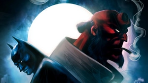 Hellboy, Batman, Superheroes, Artstation, 4K wallpaper