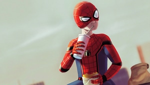 Spiderman, Superheroes, Burger, Artstation, 4K wallpaper
