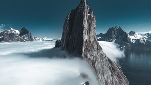 Sea Of Clouds, Mountains, Nature, 4K wallpaper
