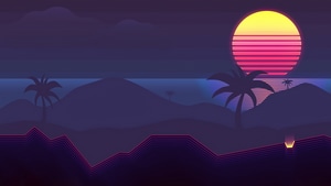 Synthwave, Abstract, Digital Art, 4K wallpaper