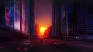 Sunset, City, Artist, Artwork, Digital Art, Behance, 4K wallpaper