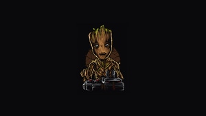 Baby Groot, Superheroes, Artist, Artwork, Digital Art, Behance, 4K wallpaper