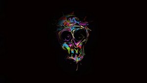 Skull, Artist, Colorful, Digital Art, 4K wallpaper