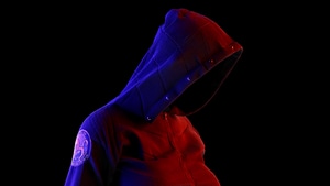Hoodie, Neon, Artist, Artwork, Digital Art, 4K wallpaper