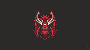 Samurai, Artist, Artwork, Digital Art, Logo, 4K wallpaper