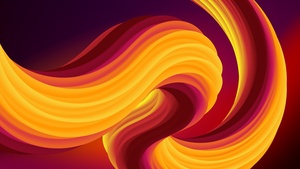 Orange abstract, 4K wallpaper
