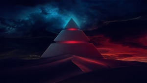 Pyramid, Artist, Artwork, Digital Art, Artstation, 4K wallpaper