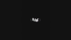 Alone, Sad, Typography, Dark, Black, 4K wallpaper