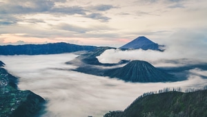 Mount Bromo, Volcano, Nature, Indonesia, World, 4K wallpaper