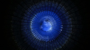 Blue abstract, Dark background, 4K wallpaper