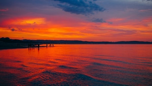 Sunset, Nature, 4K wallpaper