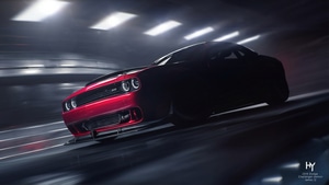 Dodge Challenger, Cars, Behance, 4K wallpaper