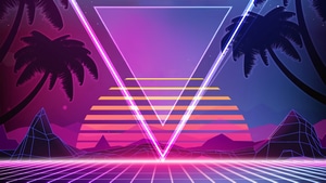 Triangle, Abstract, Retro, World, 4K wallpaper
