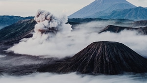 Mount Bromo, Volcano, Nature, Indonesia, World, 4K wallpaper