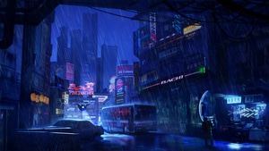 Cyberpunk, Future, City, Artist, Artwork, Digital Art, Rain, 4K wallpaper