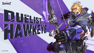 Marvel Rivals, Hawkeye, Purple, 4K wallpaper
