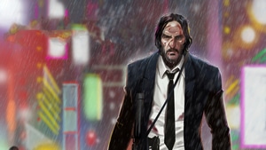 Keanu Reeves, John Wick, Artwork, Digital Art, Artstation, Artist, 4K wallpaper
