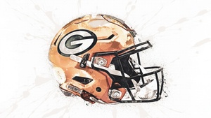Green Bay Packers, Helmet, NFL team, American football team, White background, 4K wallpaper