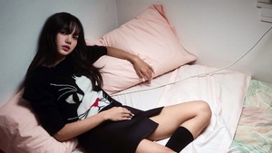 Lisa, Black dress, Photoshoot, 4K wallpaper