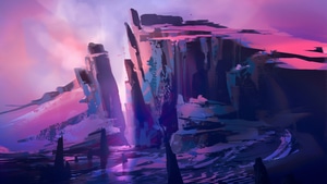 Cliff, Rocks, Artist, Artwork, Digital Art, Artstation, 4K wallpaper