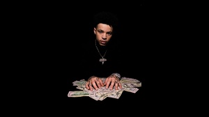 Lil Mosey, AMOLED, Black background, American rapper, 4K wallpaper