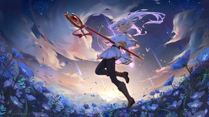 Anime girl, Frieren, Illustration, 4K wallpaper