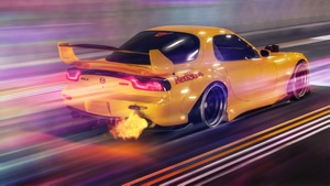 Mazda Rx7, Mazda, Cars, Artstation, 4K wallpaper