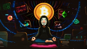 Artist, Bitcoin, Behance, Digital Art, Hoodie, Anonymus, 4K wallpaper