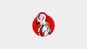 Kratos, Games, Minimalism, Minimalist, Artist, Artwork, Digital Art, Behance, God Of War, 4K wallpaper