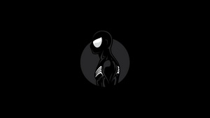 Spiderman, Superheroes, Artist, Artwork, Digital Art, Minimalist, Minimalism, Black, 4K wallpaper
