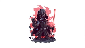 Darth Vader, Star Wars, Minimalism, Minimalist, Artist, Artwork, Digital Art, 4K wallpaper