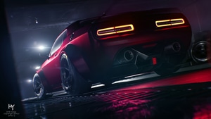 Dodge Challenger, Dodge, Cars, Behance, 4K wallpaper