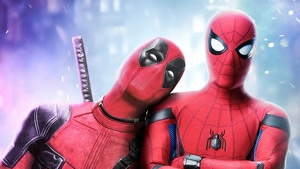 Deadpool, Spiderman, Superheroes, Artwork, 4K wallpaper