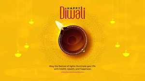 Hindu festival, Yellow background, Indian festival, 4K wallpaper