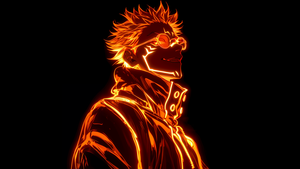 Sukuna, Dope, AMOLED, Jujutsu Kaisen, Black background, 4K wallpaper