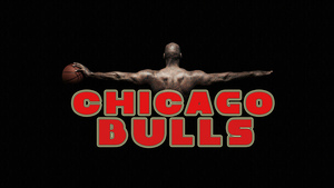 Chicago Bulls, Basketball player, Dark background, 4K wallpaper