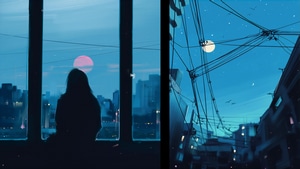 Alone, Sad, Artist, Artwork, Digital Art, Sunset, Evening, Artstation, 4K wallpaper