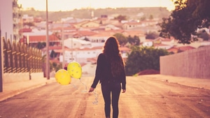 Girls, Model, Balloons, Balloon, 4K wallpaper