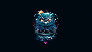 Owl, Artist, Artwork, Digital Art, 4K wallpaper