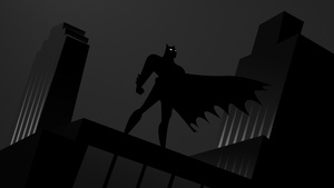 Batman, Monochrome, Silhouette, Gotham, Dark theme, 4K wallpaper